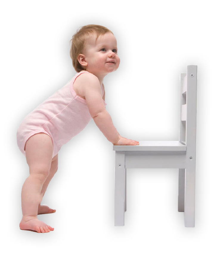 Baby with chair