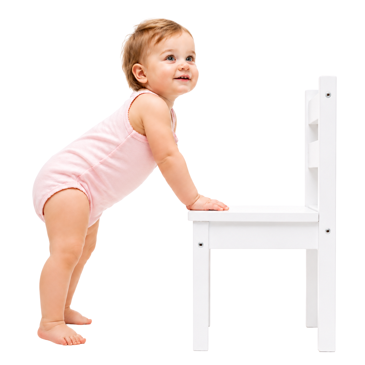 Baby with chair