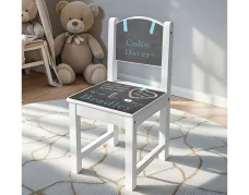 kinderstoeltje met naam krijtbord