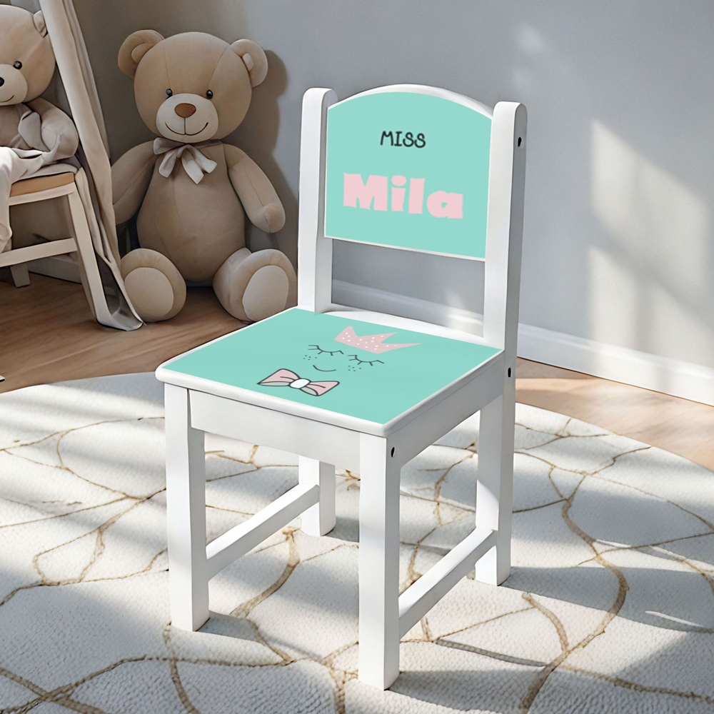 kinderstoeltje met naam mister/miss| kraamcadeau met naam | stoeltje