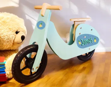 Loopscooter met naam tropical