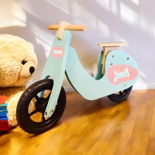 loopscooter met naam bloemetjes