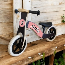 Loopfiets blck met naam hoofdletter