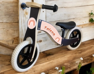 Loopfiets blck met naam boogje