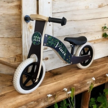 Loopfiets blck met naam bladeren