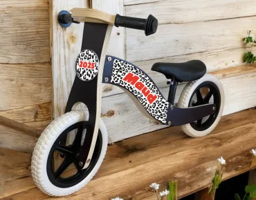 Loopfiets blck met naam panter