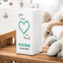 Kinderlamp met naam so loved