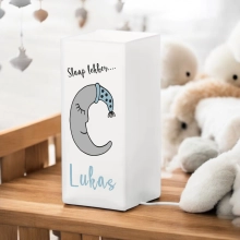 Kinderlamp met naam maan