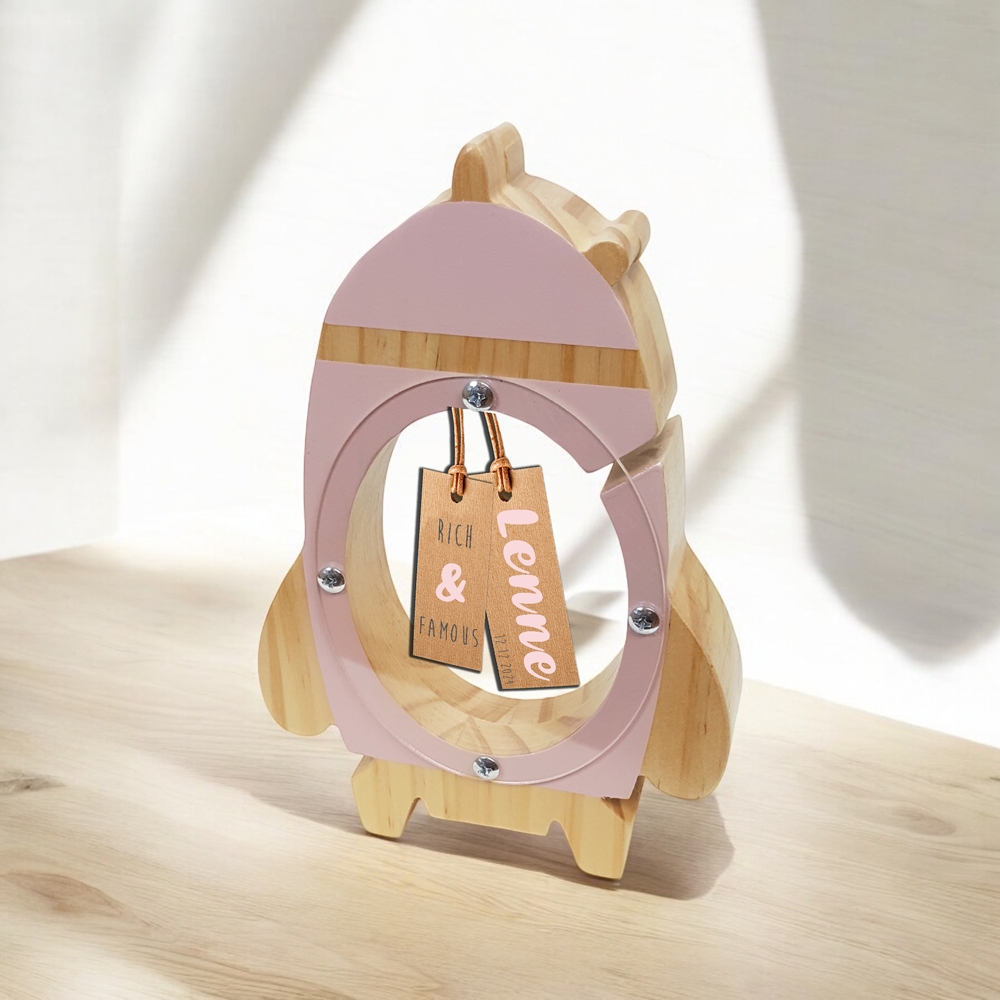 Spaarpot met naam | Kraamcadeau met naam | Gepersonaliseerd cadeau