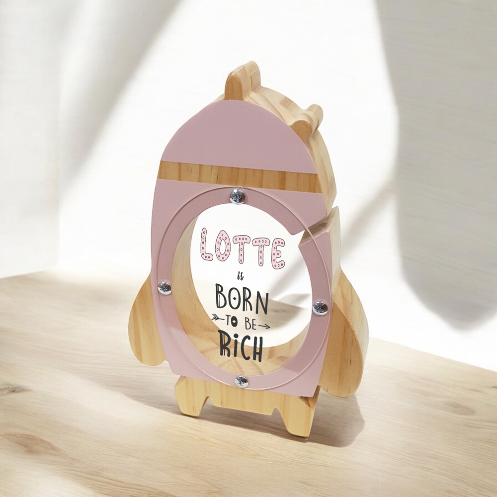 Spaarpot met naam | Kraamcadeau met naam | Gepersonaliseerd cadeau