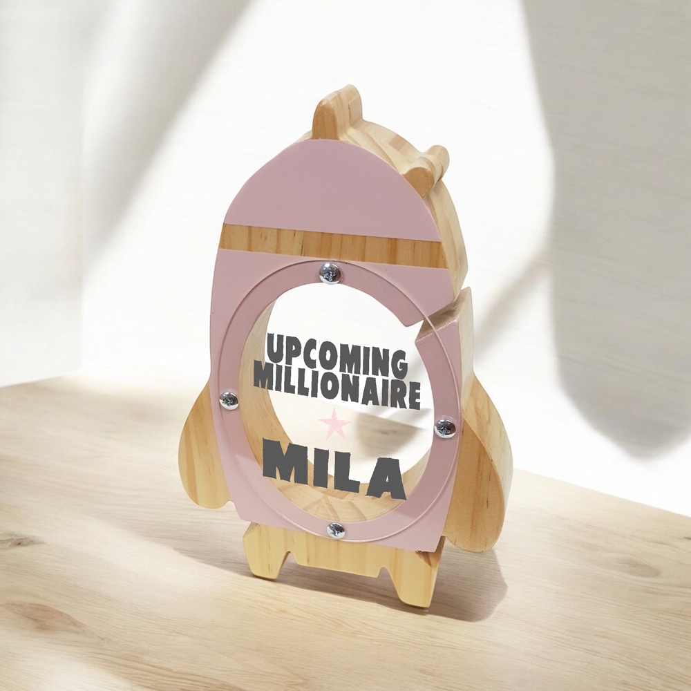 Spaarpot met naam | Kraamcadeau met naam | Gepersonaliseerd cadeau