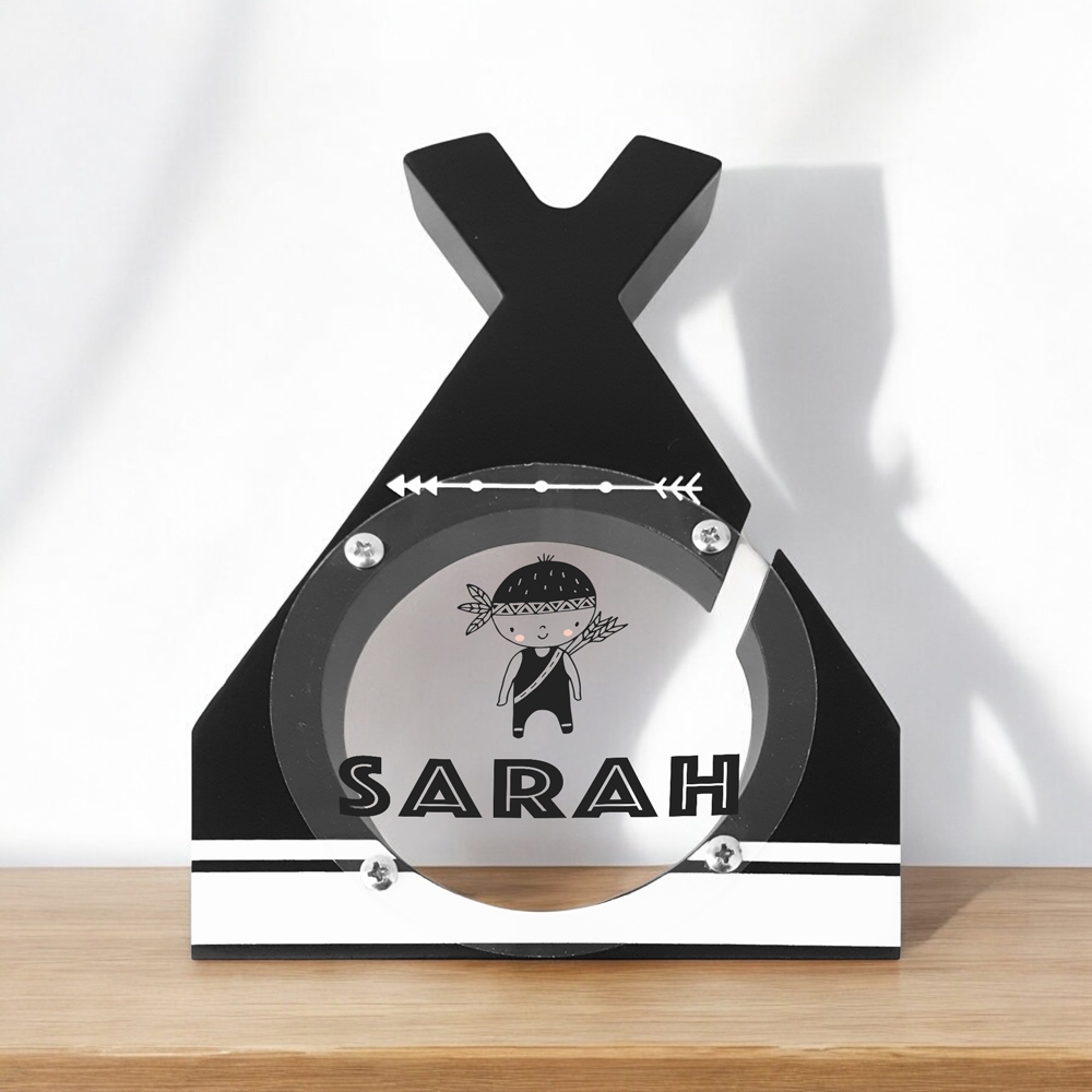Spaarpot tipi met naam | Kraamkado met naam | Gepersonaliseerd cadeau