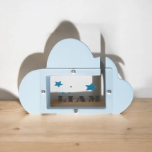 Spaarpot Wolk met naam en datum Stars