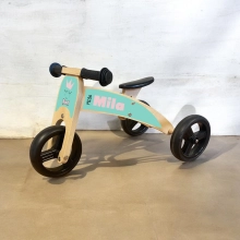 Houten loopfiets 2 in 1 Mister/Miss