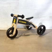 Houten loopfiets 2 in 1 raket