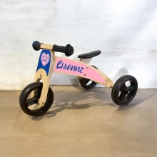 Houten loopfiets 2 in 1 Gestikt Hart