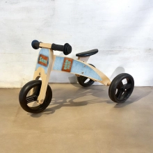 Houten loopfiets 2 in 1 jeans met naam