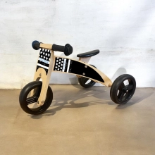 Houten loopfiets 2 in 1 ruig