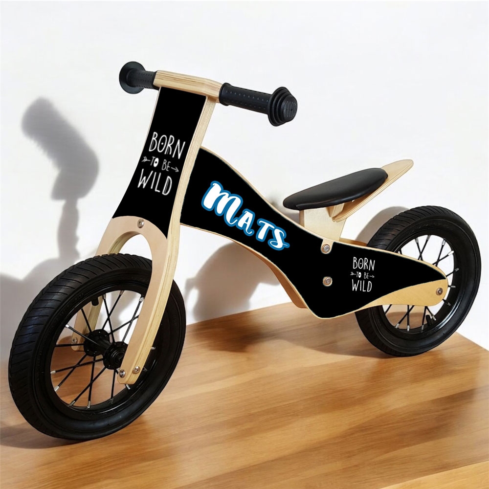 Loopfiets met naam wild | Houten loopfiets | Loopfiets 2 jaar