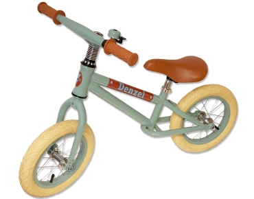 Loopfiets staal met naam